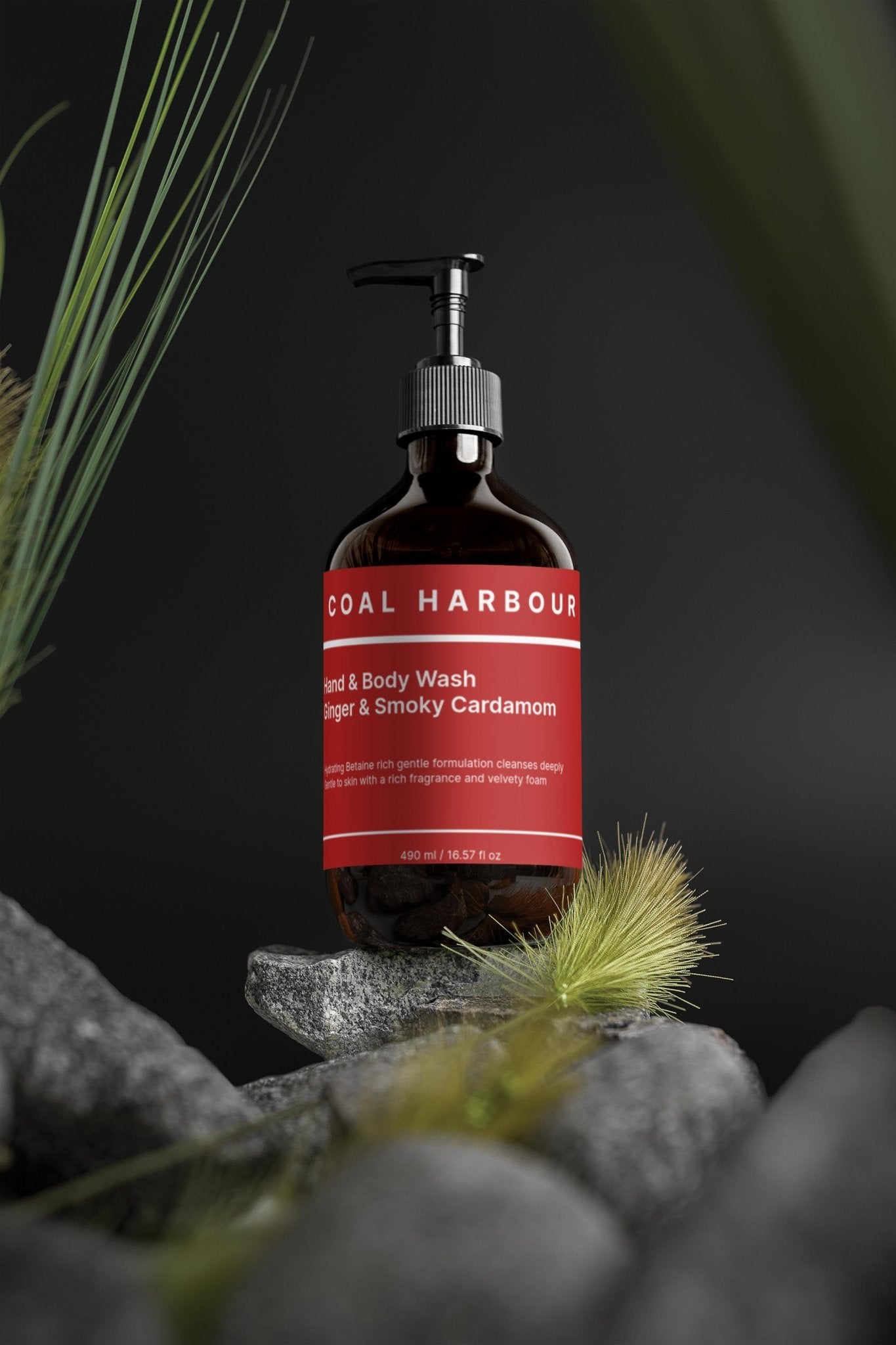 Hand &amp; Body Wash - Ginger &amp; Smoky Cardamom 490ml