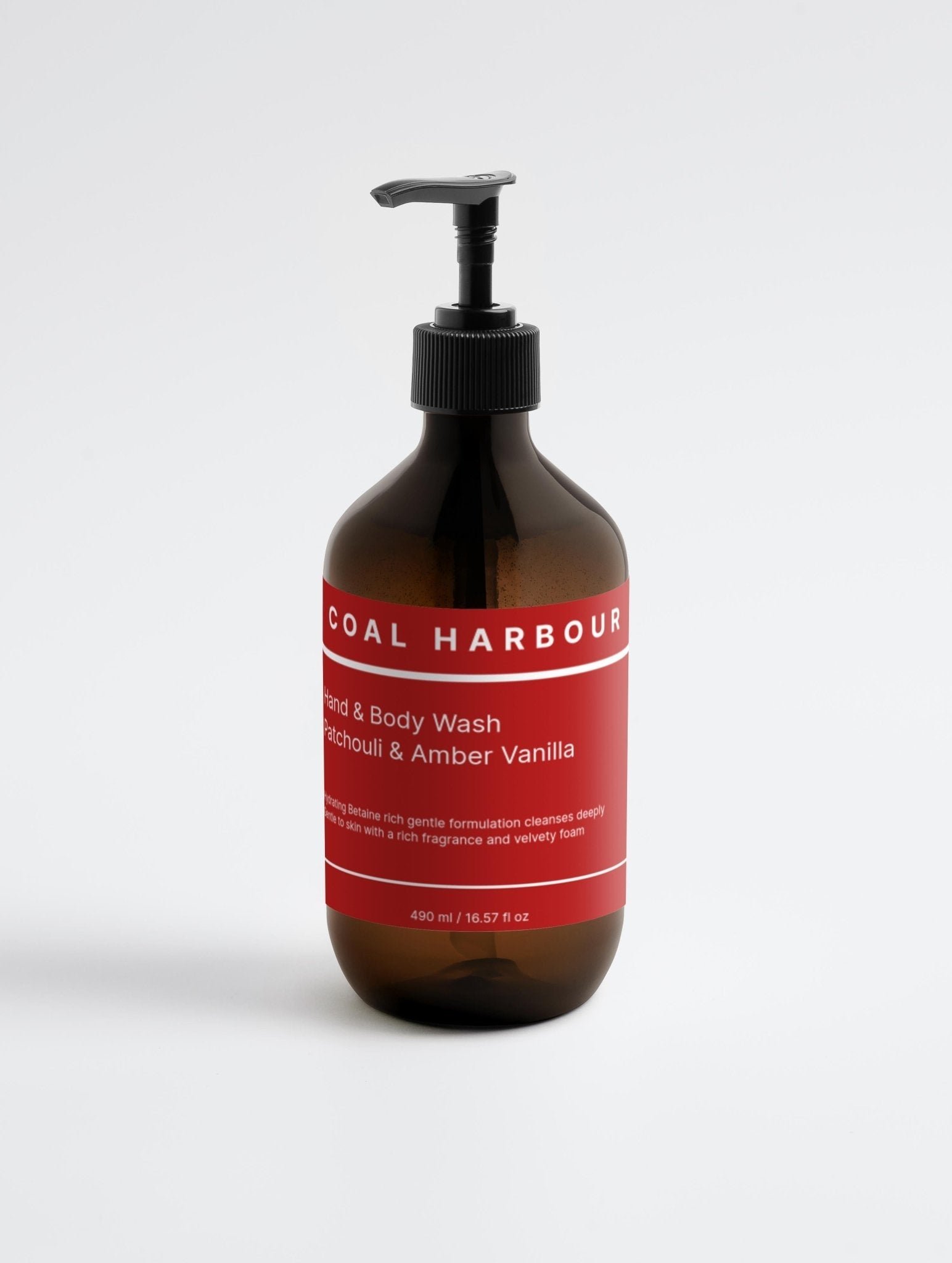 Hand &amp; Body Wash - Patchouli &amp; Amber Vanilla 490ml