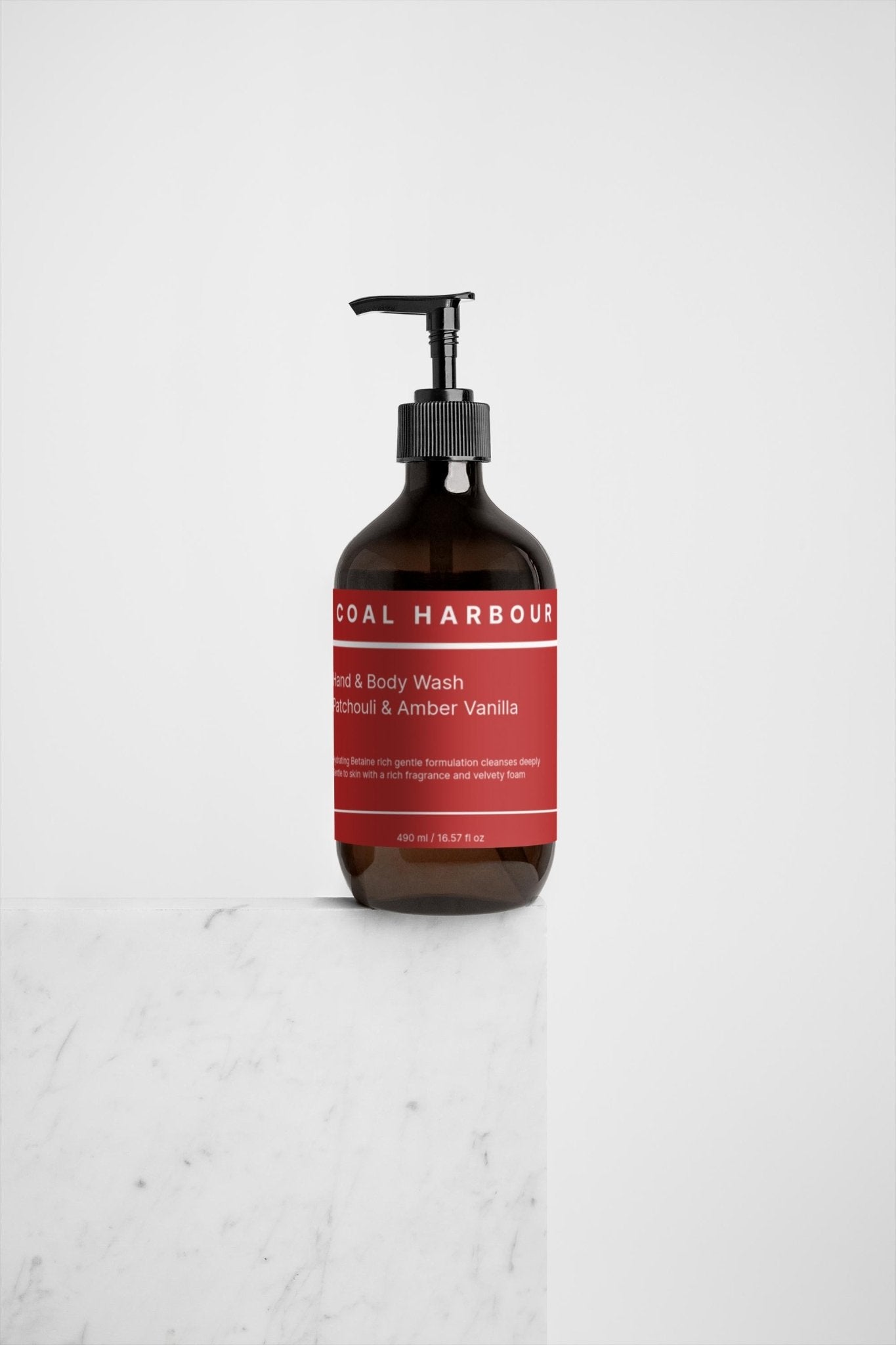 Hand &amp; Body Wash - Patchouli &amp; Amber Vanilla 490ml