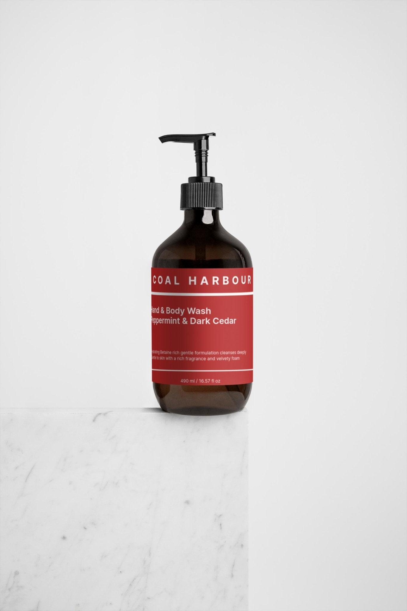 Hand &amp; Body Wash - Peppermint &amp; Dark Cedar 490ml