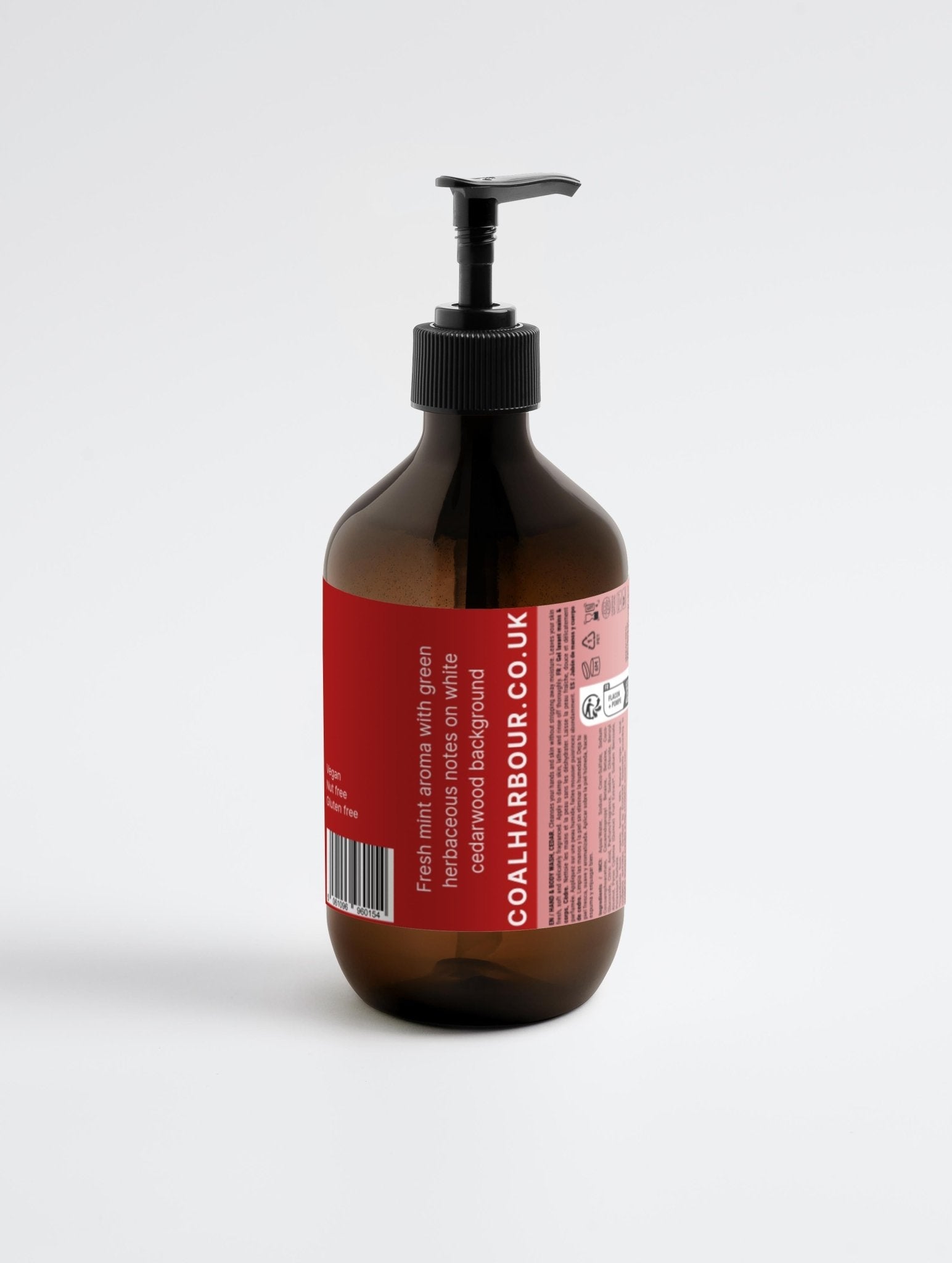 Hand &amp; Body Wash - Peppermint &amp; Dark Cedar 490ml