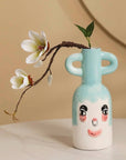 Hand-painted Whimsical Quirky Cute Dual-handle Vases-5