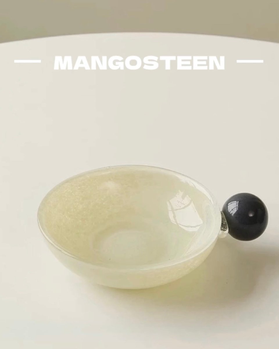 Handblown Bonbon Whimsical Salad Snack Desert Bowl, Eclectic Decorative Bowl-7