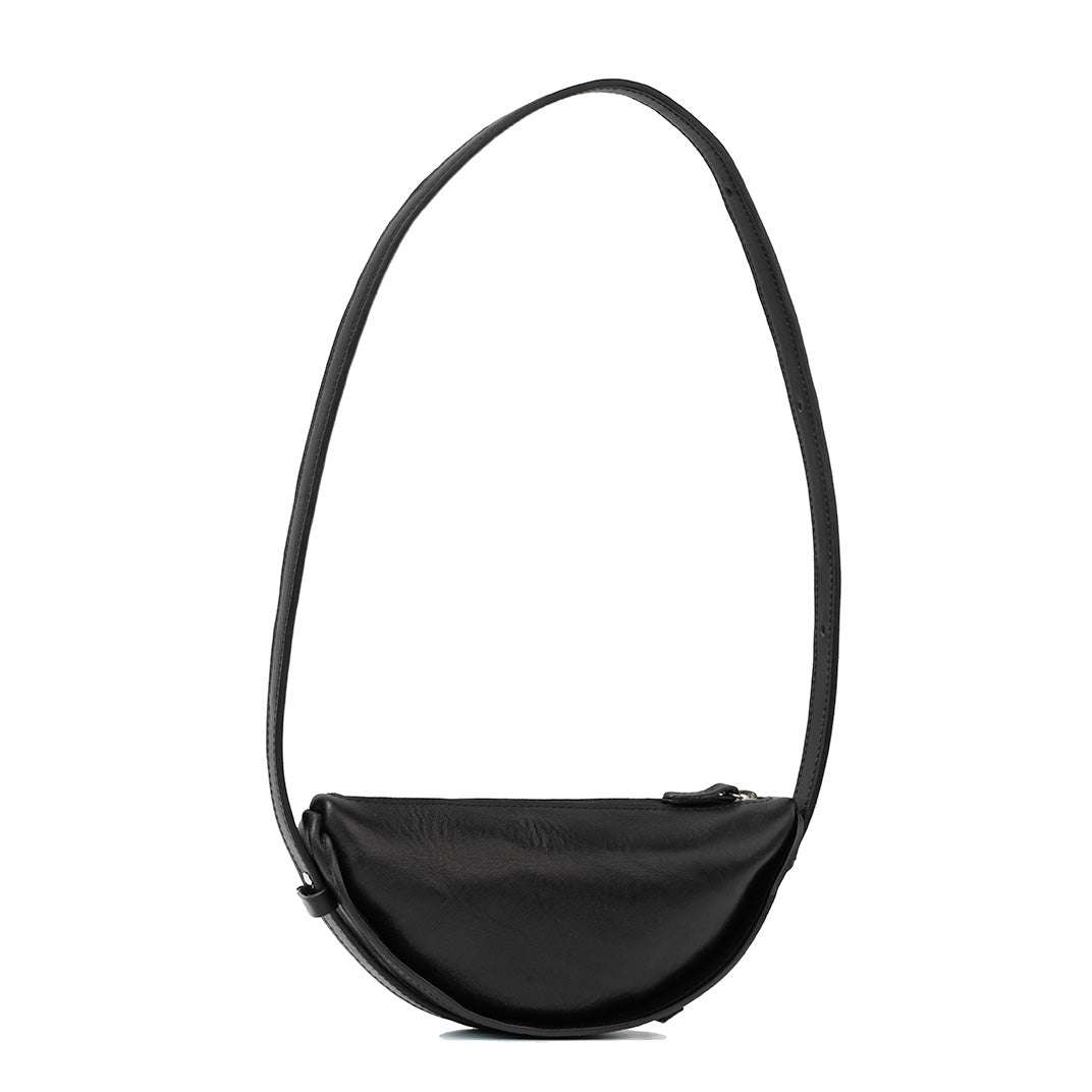 Crescent Shoulder Bag in Leather