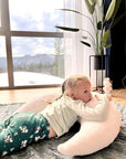 Handcrafted Giant Moon Pillow for Dreamy Nurseries