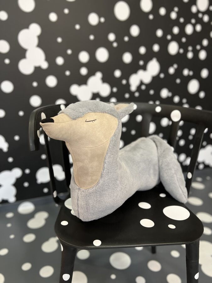 Handmade Wolf Toy Pillow Companion
