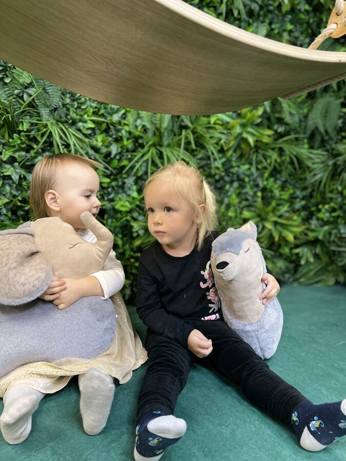 Handmade Wolf Toy Pillow Companion