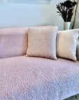 Dusty Pink Soft Teddy Bedspread and Blanket