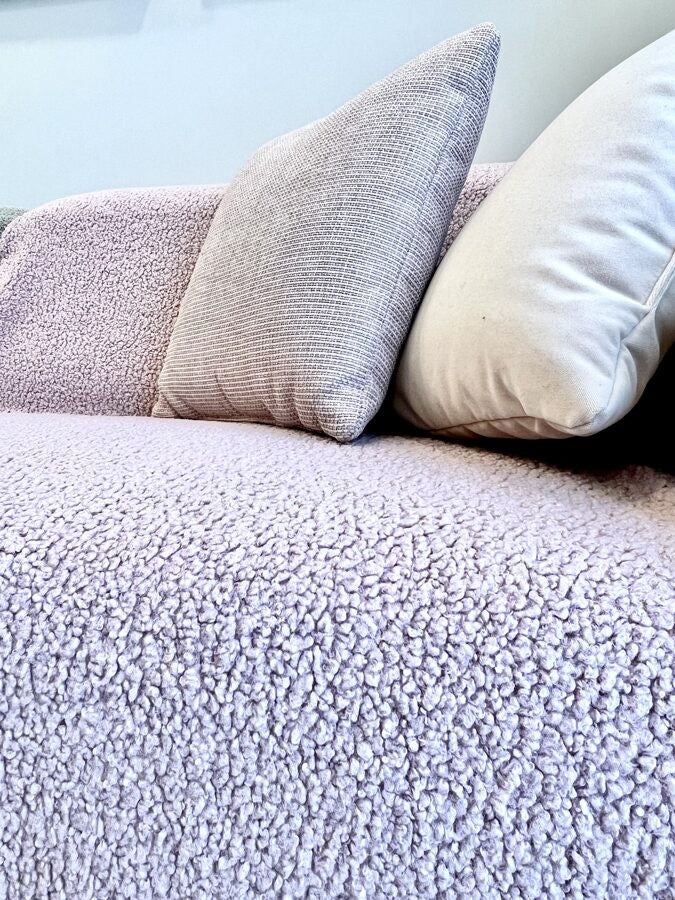 Dusty Pink Soft Teddy Bedspread and Blanket