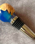 Luxury Handmade Burr Wood & Resin Wine Stopper | Unique Wine Gift
