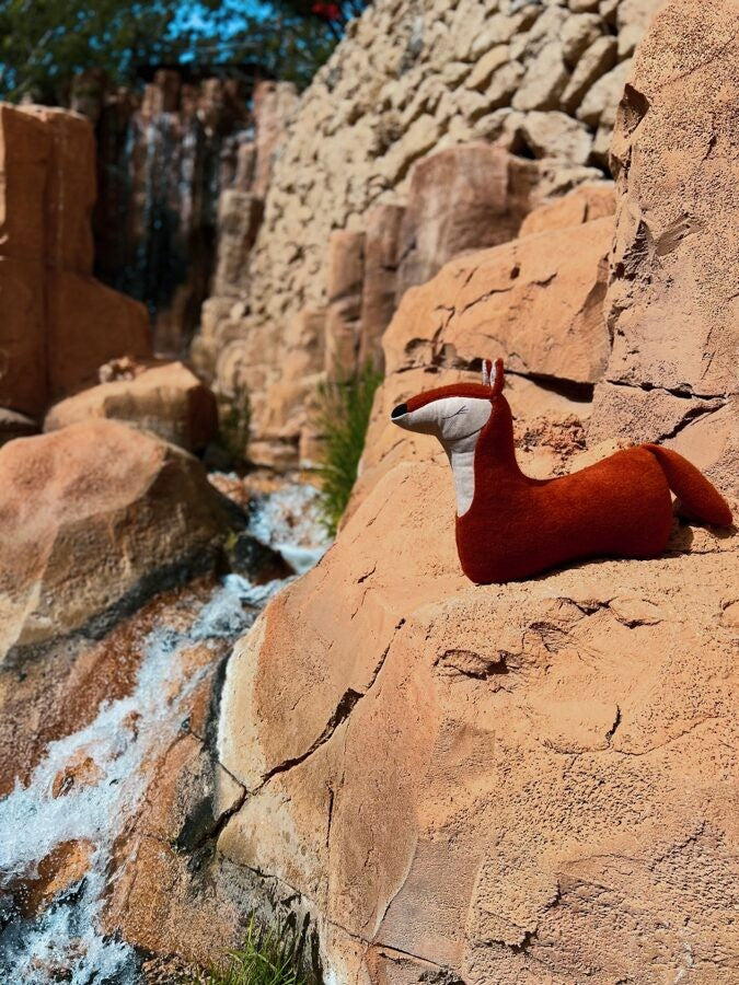 Handmade Fox Cuddle Pillow for Children