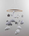 Handmade Moon And Stars baby mobile-13