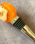 Luxury Handmade Burr Wood & Resin Wine Stopper | Unique Wine Gift