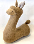 Handmade Alpaca Plush Pillow and Snuggle Companion