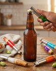 Artisan Handmade Burr Wood & Resin Bottle Opener
