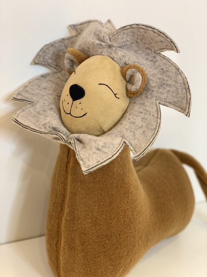 Handmade Lion Cuddle Pillow for Comfort and Safari Dreams
