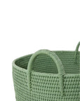 Handy Handwoven Rattan Basket - Green