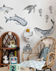 Enchanting Ocean Wonderland Wall Stickers Set