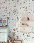 Happy Rabbits Wallpaper Strip for Whimsical Walls