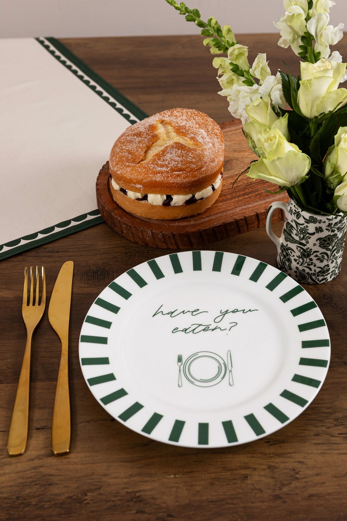 Have You Eaten Bone China Plate