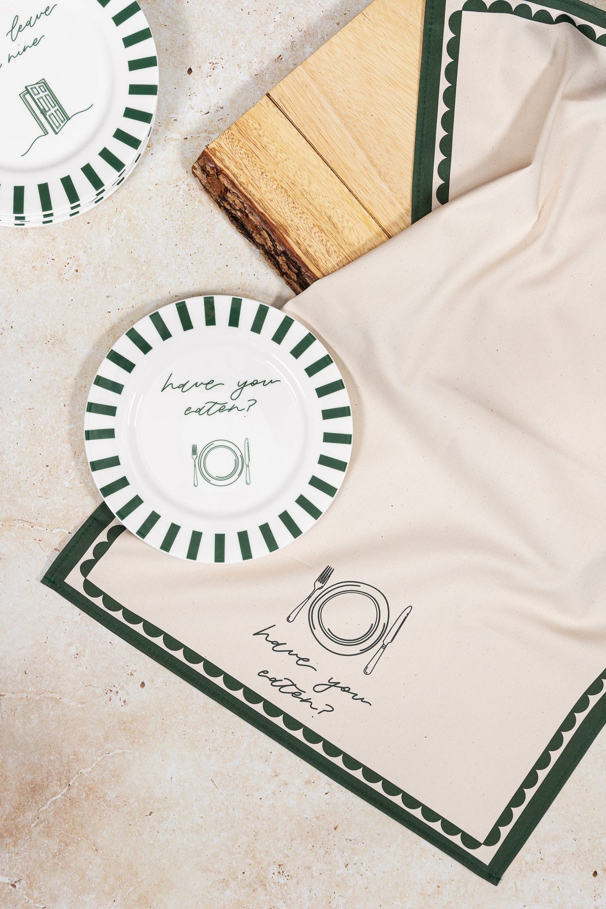 Have You Eaten Bone China Plate