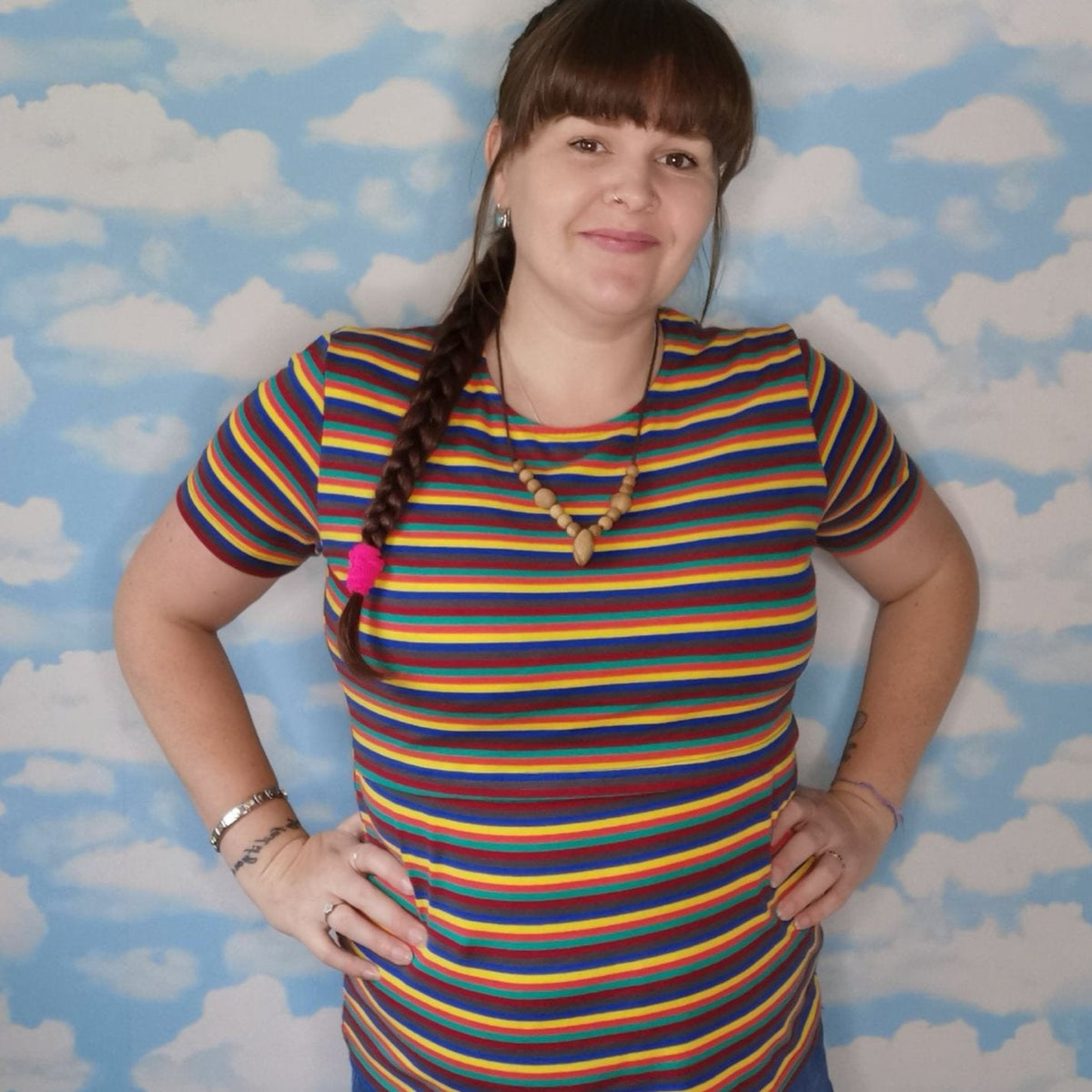 Hazel Stripe Breastfeeding Top