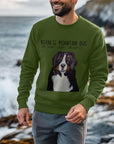 Get Cozy with Your Giant Furry Therapist – Bernese Mountain Dog Sweatshirt!