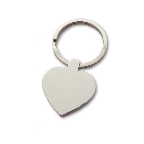 Personalised Heart Photo Keyring – Double-Sided Stainless Steel Engraving