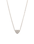 Heart Charm Choker in Rose Gold and Silver