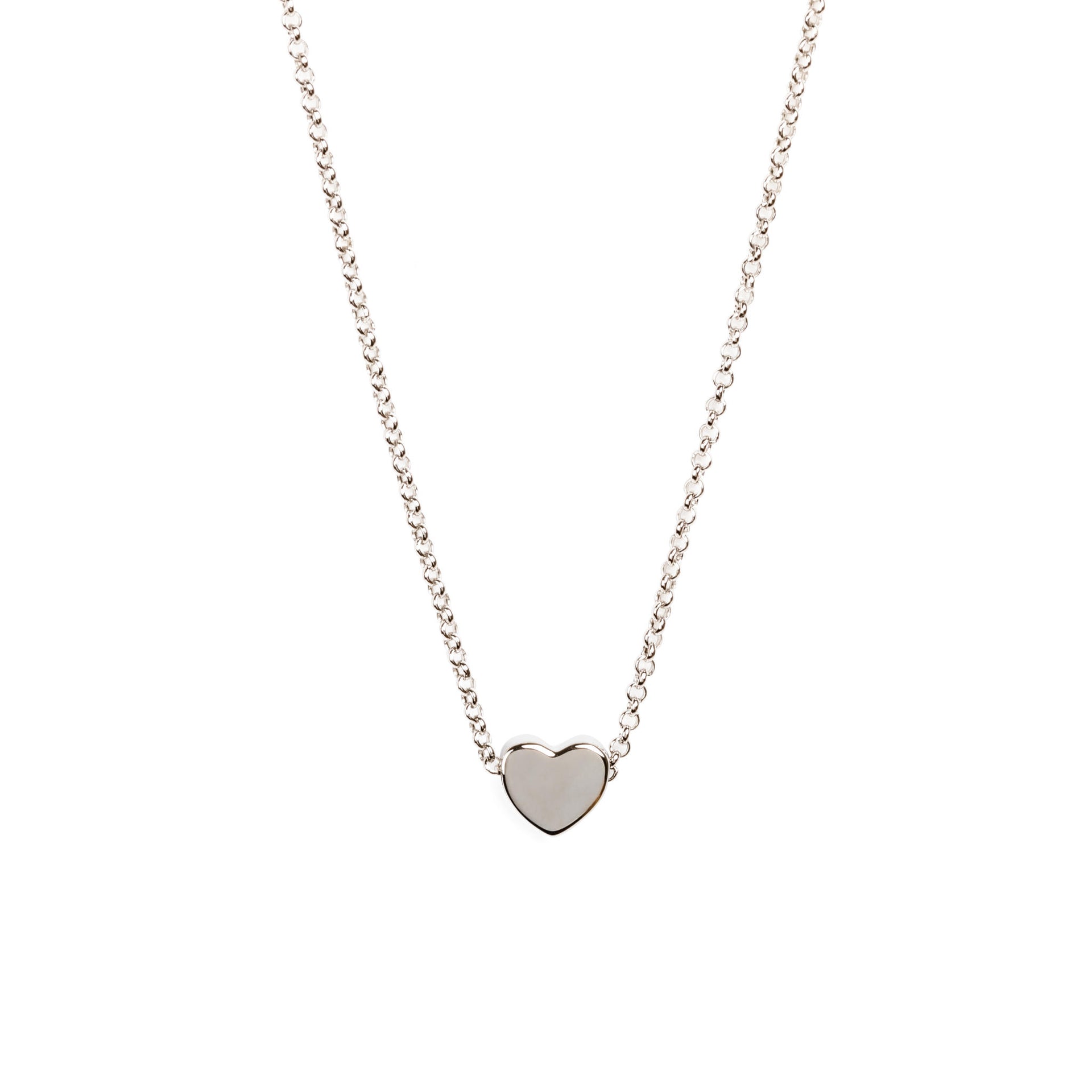 Silver Heart Choker Necklace – Elegant &amp; Timeless Design by MyaMoon at www.brixbailey.com