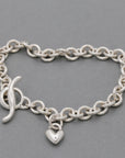 Heart Trace Chain Charm Bracelet