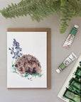 Hedgehog greetings card