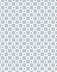 French Hearts Check Wallpaper