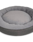THE BALMORAL | LUXURY HERRINGBONE CALMING DONUT DOG BED