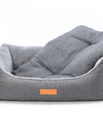 THE BALMORAL | LUXURY HERRINGBONE BOLSTER DOG BED