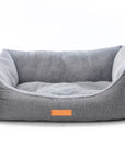 THE BALMORAL | LUXURY HERRINGBONE BOLSTER DOG BED