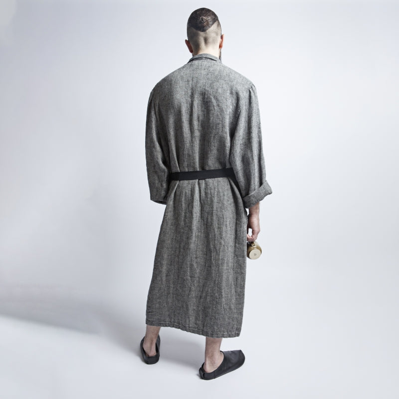 Unisex Linen Bathrobe – Timeless Style &amp; Eco-Friendly Comfort by KOOSdisain at www.brixbailey.com