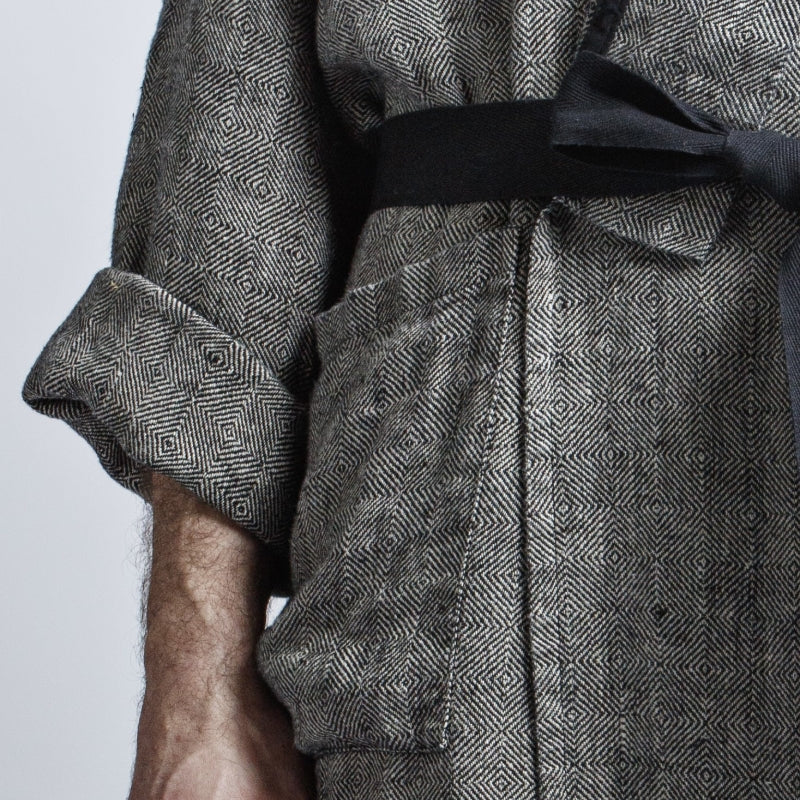 Luxurious Unisex Linen Bathrobe – Elegant &amp; Eco-Friendly by KOOSdisain at www.brixbailey.com