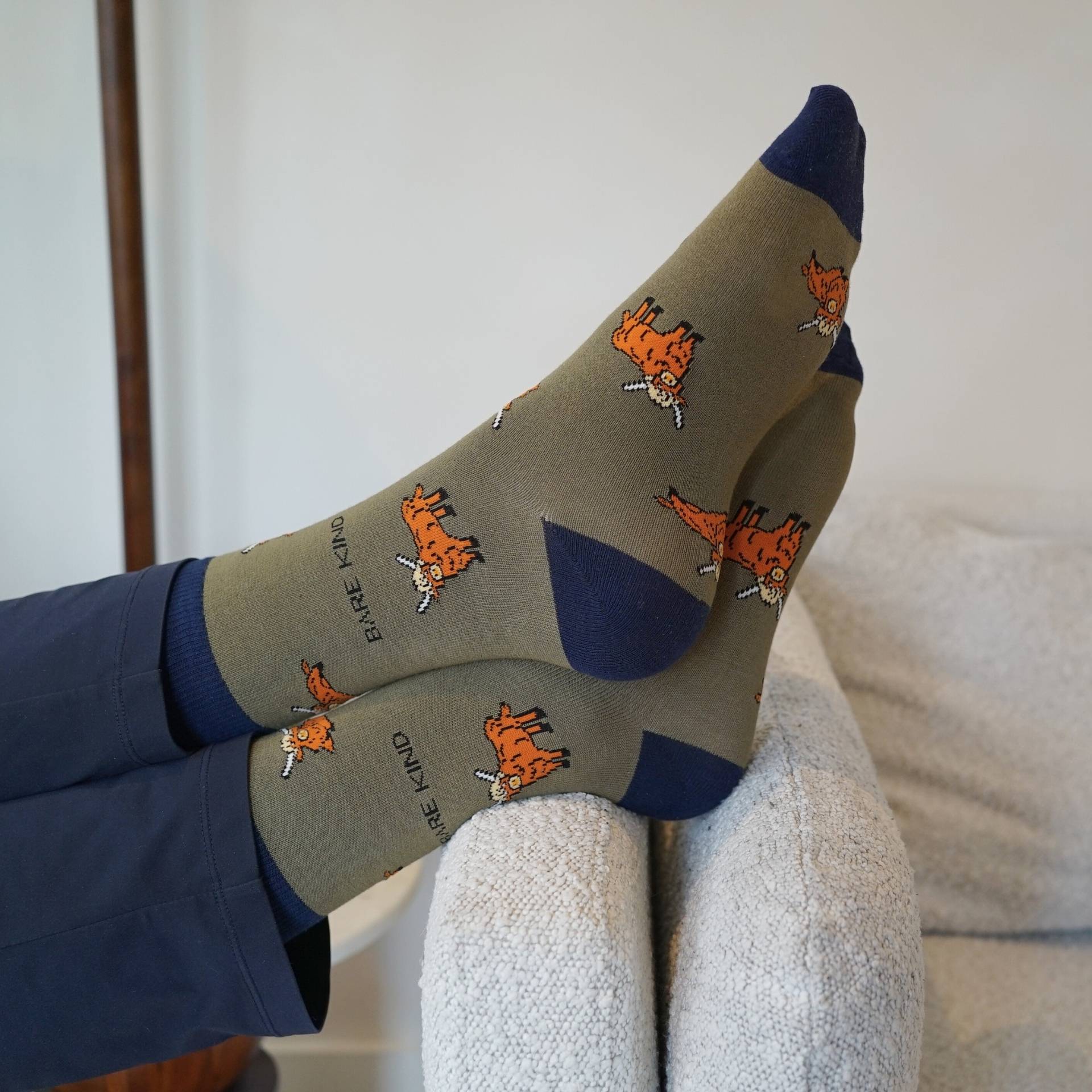 Green Farm Animals Bamboo Sock Bundle of 4 Pairs