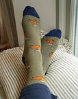 Save the Green Highland Cow Bamboo Socks