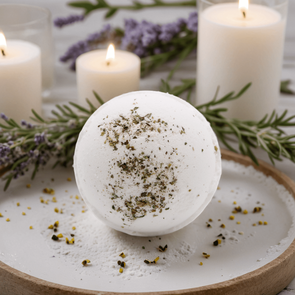 Himalayan Salt Bath Bomb - Detox with Tea Tree &amp; Lime &amp; Evening Primrose Oil