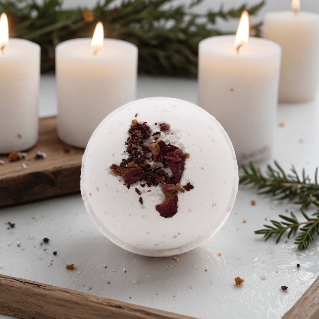 Himalayan Salt Bath Bomb - Sensual with Ylang Ylang &amp; Coconut Oil