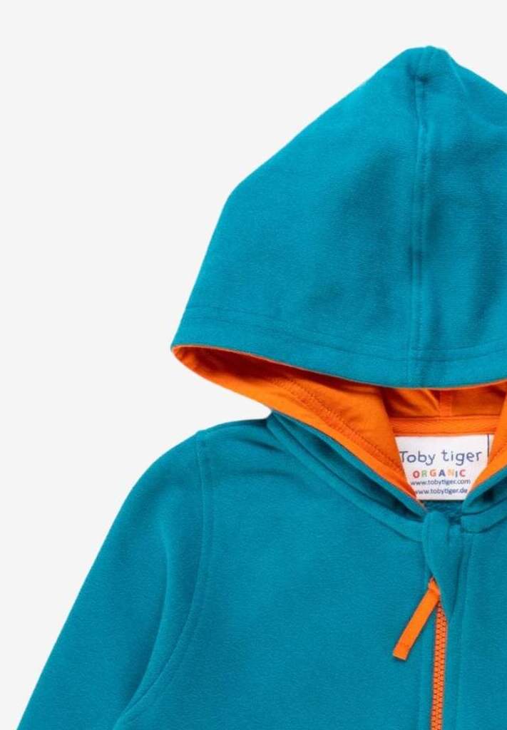 Premium Green Lion Applique Hoodie for Kids, GOTS Certified Organic Cotton, Sustainable Toby Tiger Collection by Toby Tiger at brixbailey.com