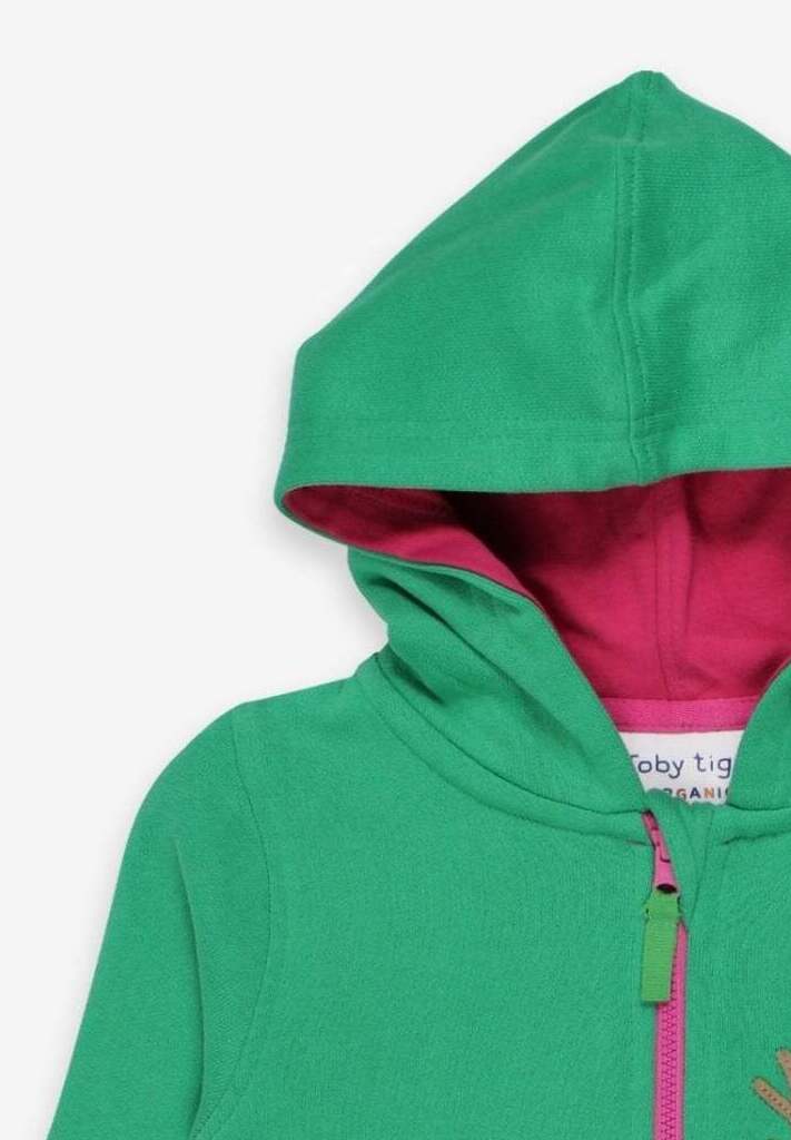 Sweet Organic Cotton Hoodie with Magical Forest Appliques for Kids, Soft GOTS-Certified Eco-Friendly Design by Toby Tiger at brixbailey.com