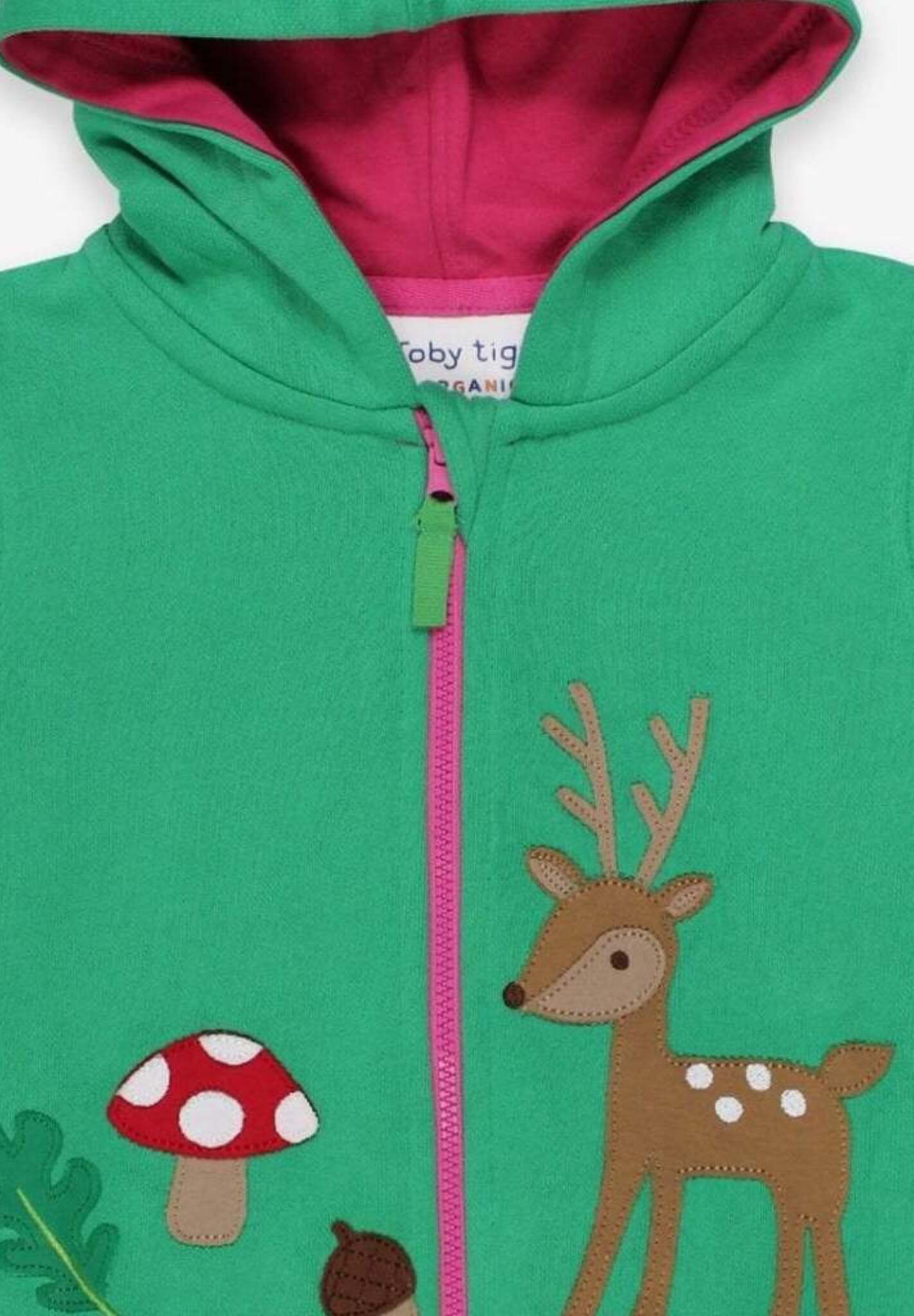 Adorable Organic Cotton Hoodie with Magical Forest Appliques for Kids by Toby Tiger at brixbailey.com