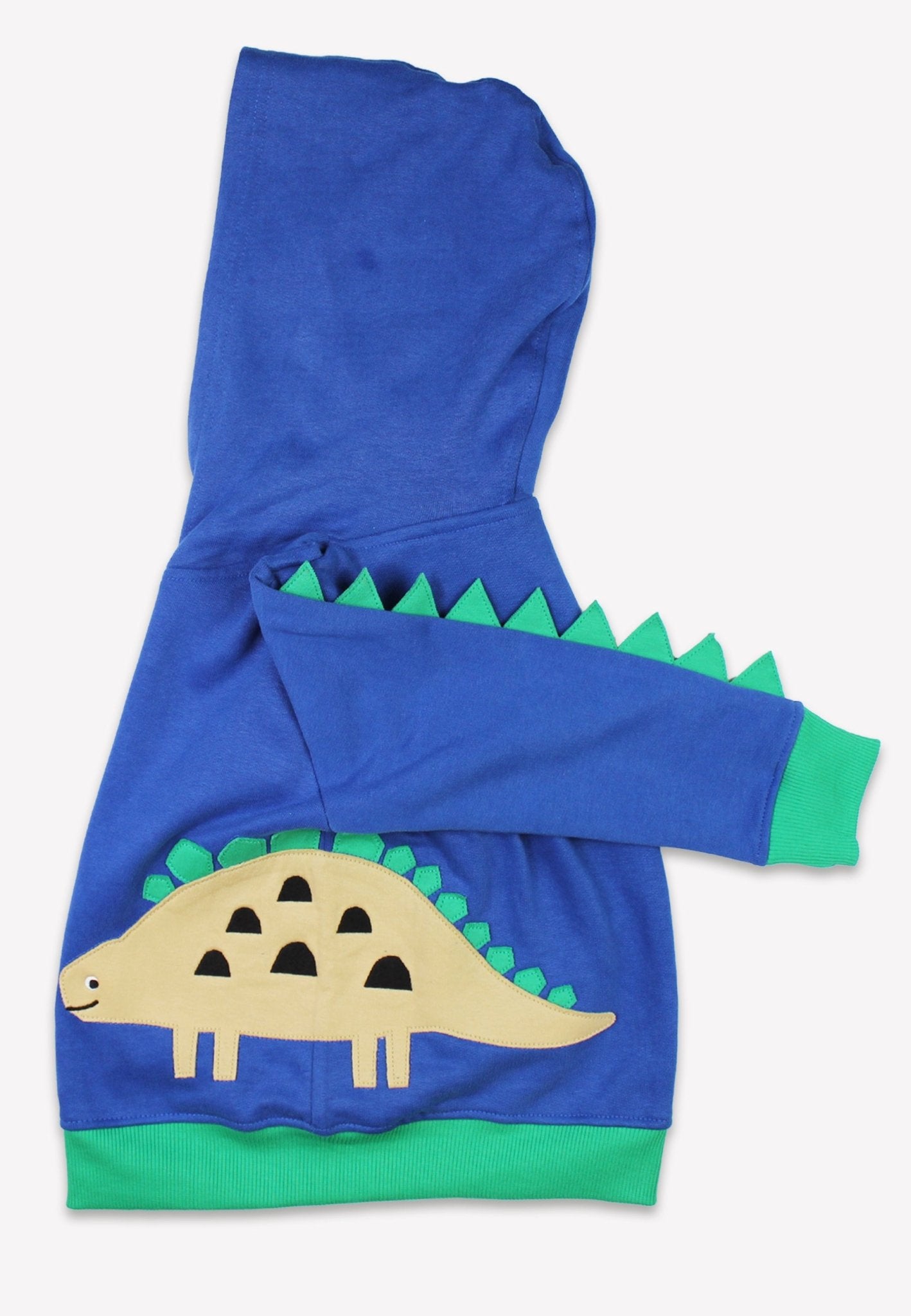Premium Dinosaur Print Hoodie for Kids - Soft Organic Cotton Eco-Friendly Sweatshirt with Dino Appliques by Toby Tiger at brixbailey.com