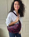 Chic Burgundy Hobo Shoulder Bag