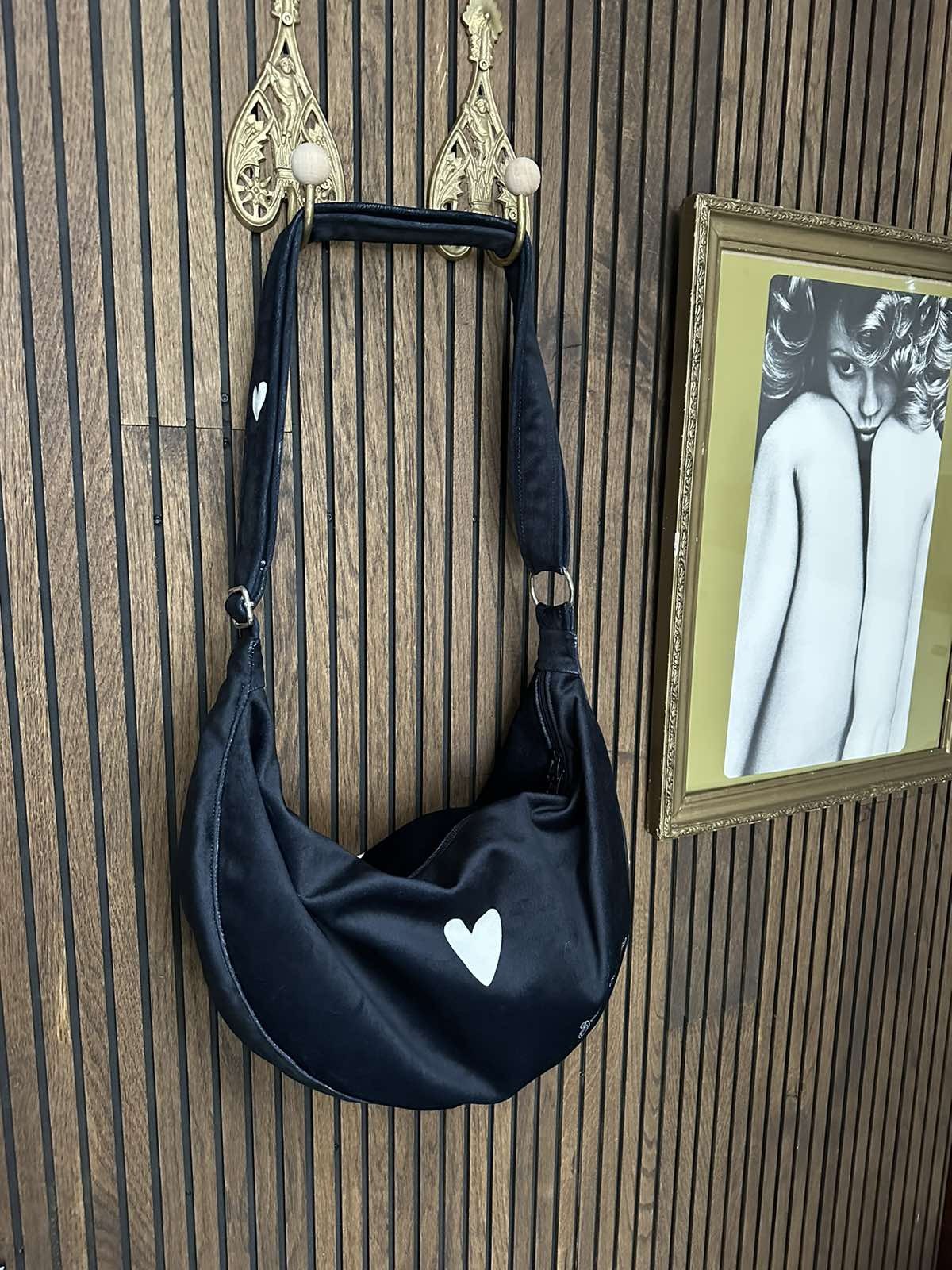 Chic Black Hobo Shoulder Bag