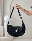 Chic Black Hobo Shoulder Bag