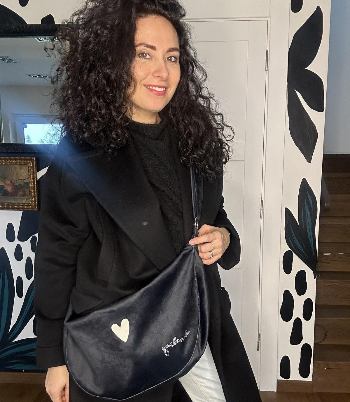 Chic Black Hobo Shoulder Bag